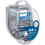 Philips White Vision ultra Sada žárovek 2xH4 12V 60/55W P43t-38 12342WVUSM – Hledejceny.cz