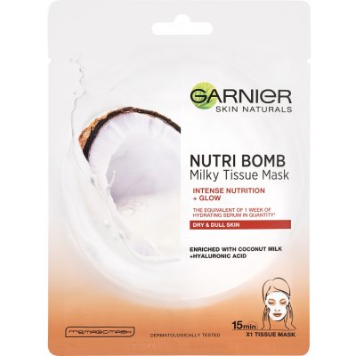 Garnier Skin Naturals Tissue Mask Coco 32 g – Zboží Mobilmania