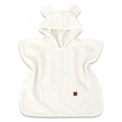 Dětské mušelínové pončo lux s kapucí Teddy rychleschnoucí smetanové – Hledejceny.cz