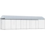 vidaXL Venkovní psí kotec se střechou 760 x 190 x 225 cm – Sleviste.cz