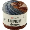 Příze YarnArt Symphony Dream 3111 šedohnědá