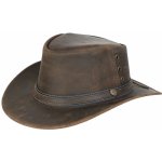 Scippis Australský klobouk kožený Longford hnědá – Zboží Dáma