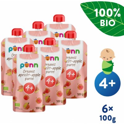 Salvest Põnn BIO Meruňka s jablkem 6 x 100 g – Zboží Mobilmania