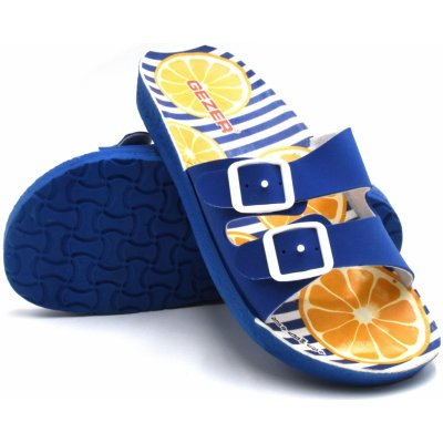 Dětské pantofle GEZER ORANGES- modrá – Zboží Mobilmania