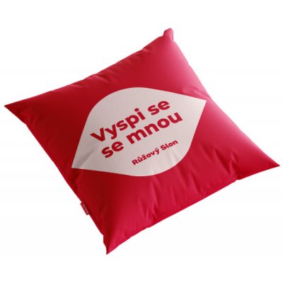 Sexy Elephant Merch – sloní polštář s nápisem – Sleviste.cz