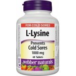 Webber Naturals L-Lysine 1000 mg 60 kapslí – Hledejceny.cz