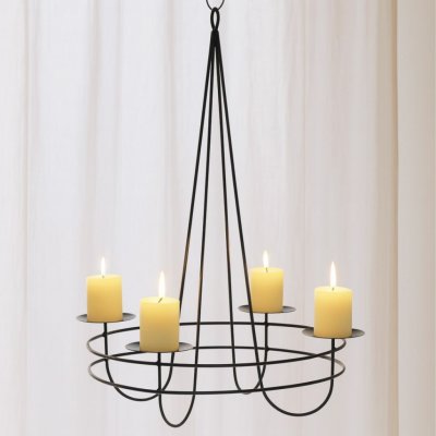 BOLTZE Závěsný svícen Odo černý S 60 cm – Sleviste.cz