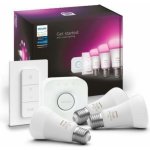 Philips HUE Hue Bluetooth LED White and Color Ambiance set žárovek + Hue Bridge můstek + Hue Switch 8719514291355 E27 A60 9W 1100lm 2000-6500K RGB stmívatelné 3ks – Hledejceny.cz