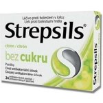 STREPSILS CITRON BEZ CUKRU ORM 0,6MG/1,2MG PAS 24 – Hledejceny.cz