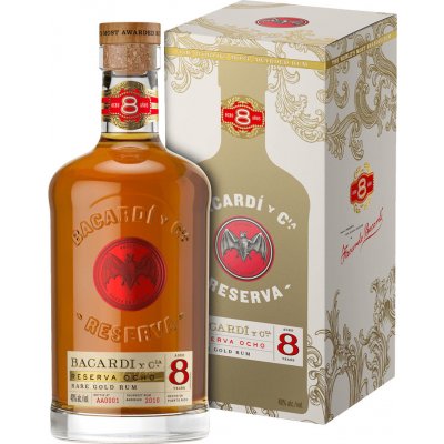 Bacardi Reserva Ocho 8y 40% 0,7 l (holá láhev) – Hledejceny.cz