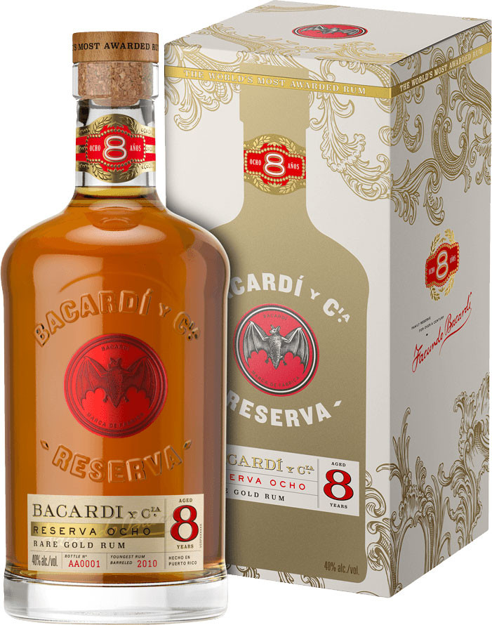 Bacardi Reserva Ocho 8y 40% 0,7 l (holá láhev)