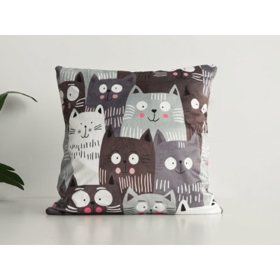 Xpose Mikroplyš CATS (digitální tisk) 40 x 40 cm – Zboží Dáma