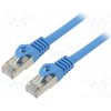 síťový kabel Lanberg PCF6-10CC-0050-B Patch, F/UTP, 6, lanko, CCA, PVC, 0,5m, modrý