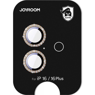Joyroom ochranné sklo JR-MSF0306 pro iPhone 16 Pro/16 Pro Max s čočkami - hnědé – Zboží Živě