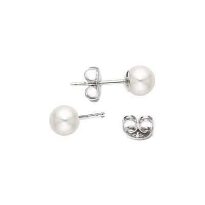 Šperky4U perlové náušnice bílé perly NBP1010