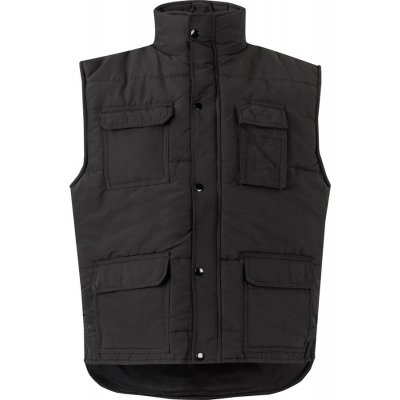 VL Mefitis. polstrovaná vesta s mnoha kapsami černá – Sleviste.cz