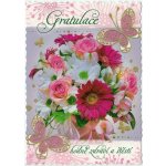Pohlednice Květiny přání 15 – Zboží Dáma