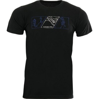 Alpine Pro MERES Pánské triko, černá – Zboží Dáma