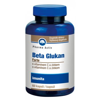 Pharma Activ Beta glukan forte s vitamínem c a zinkem 60 kapslí