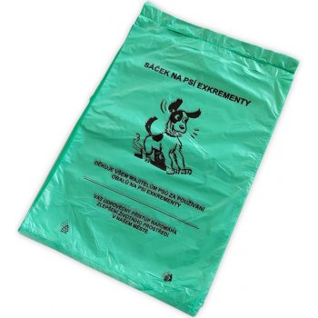 CleverPack sáčky na psí exkrementy zelené 20 x 28 cm - blok 50 ks