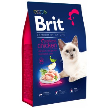 Brit Premium by Nature Cat Sterilized Chicken 8 kg