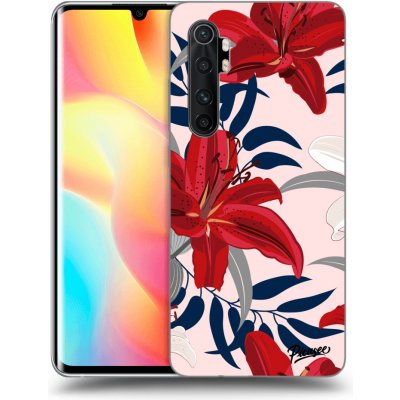 Pouzdro Picasee silikonové Xiaomi Mi Note 10 Lite - Red Lily čiré – Zbozi.Blesk.cz