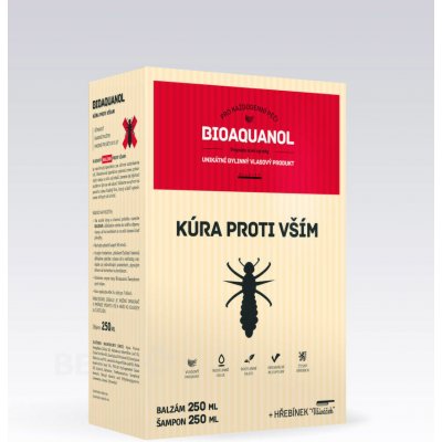 Bioaquanol Kúra vši Šamp. 250 ml + Balz.250 ml + hřeben – Sleviste.cz