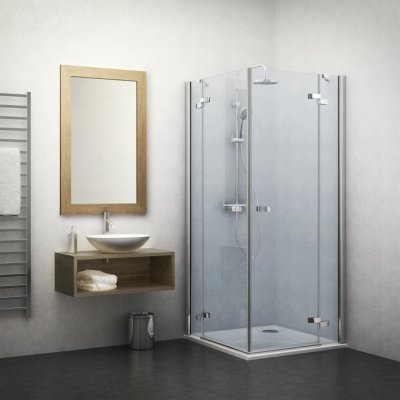 ROTH ELEGANT LINE GDOL1/800 sprchové dveře 800x2000mm levé jednokřídlé, bezrámové, brillant/transparent, 132-800000L-00-02 – Zboží Mobilmania