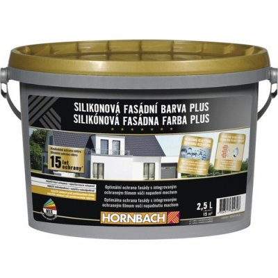 Hornbach Fasádní barva Plus silikonová bílá 2,5 l – Hledejceny.cz