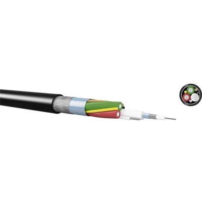 Kabeltronik 843750420-1 multicore kabel 3 x 0.09 mm² + 4 x 0.20 mm² černá