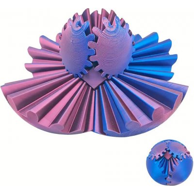 Kids World 3D Gear Ball modrofialový – Zboží Dáma