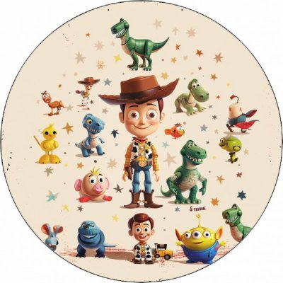 Jedlý papír Toy story Woody s hračkami-02 19,5 cm - Pictu Hap – Zbozi.Blesk.cz