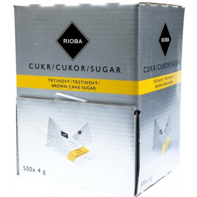Rioba Cukr třtinový pyramidky 500 x 4 g – Sleviste.cz