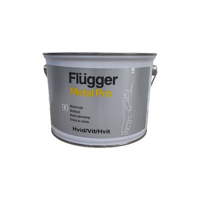 Flügger Metal Pro Metal Enamel 90 3L White – Zboží Mobilmania