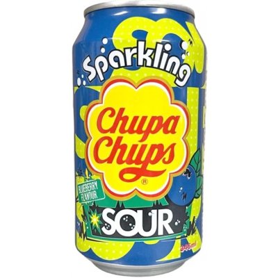Chupa Chups sycený nápoj s příchutí kyselé borůvky 345 ml – Sleviste.cz