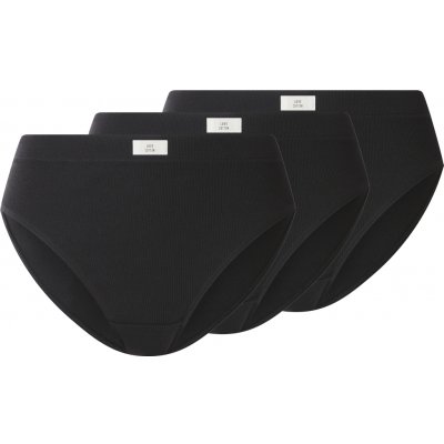 esmara Dámské vroubkované kalhotky s BIO bavlnou 3 kusy černá – Hledejceny.cz