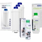 OEM DeLonghi MultiClean sada pro péči o mléčné okruhy, DeLonghi EcoDecalk a 3 filtry Aquafloow pro DeLonghi SER3017 / DLSC002 – Hledejceny.cz