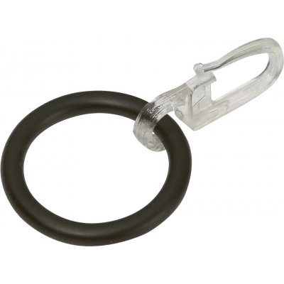 Expo Ambiente Záclonový kroužek s háčkem, pro tyče ø 28 mm, černé, 8 ks 67915-007 – Hledejceny.cz