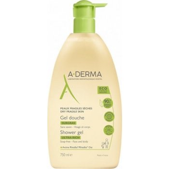 A-Derma Original Care vyživující sprchový gel Ultra-rich Shower Gel 750 ml