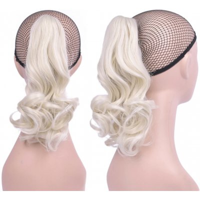 Girlshow Culík, cop na skřipci vlnitý, 32 cm - 60 (ledová blond) – Zboží Mobilmania