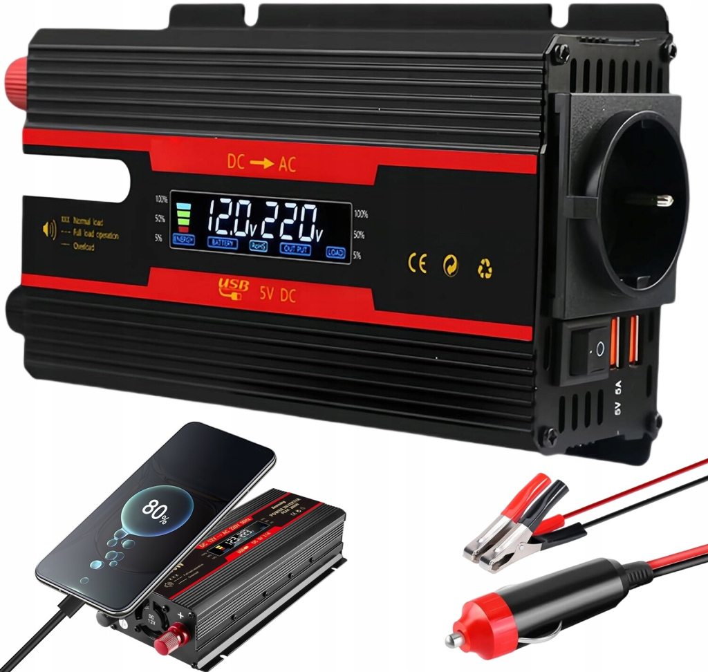Green Cell INV10 12V/220V, 2000W/4000W
