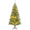 Vánoční stromek vidaXL Umělý vánoční stromek s 300 LED a sadou koulí zasněžený 180 cm