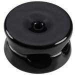 Elhard Držák na 2 kabely, nástěnný Retro Keramik, 33x18mm, černý KP1004B – Sleviste.cz