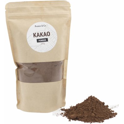 Protein&Co. Kakaový prášek 10–12 % tuku 200 g – Zbozi.Blesk.cz