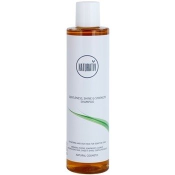 Naturativ Hair Care Getleness Shine & Strength jemný šampon pro citlivou pokožku hlavy Bringraj Thyme Soapwort Licorice 250 ml