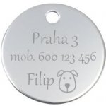 Šperky4U Hliníková psí známka kulatá 30 mm PZ013 SI – Zboží Mobilmania