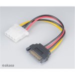 AKASA SATA redukce napájení na 4pin Molex, 15cm, 2ks v balení AK-CBPW03-KT02 – Zboží Mobilmania