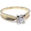 Prsteny Diante Zlatý prsten s briliantem CKWL15788Y