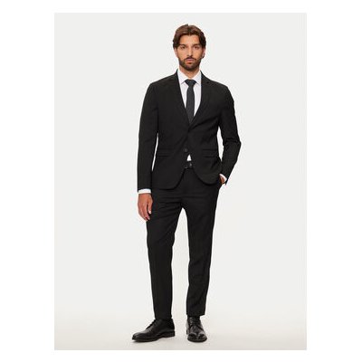 Selected Homme Společenské kalhoty 16092419 Černá Slim Fit – Zboží Dáma