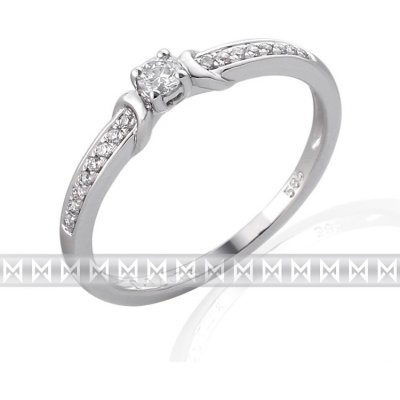 Klenoty Budín zásnubní zlatý diamantový prsten posetý diamanty 17ks 3860836.0.53.99